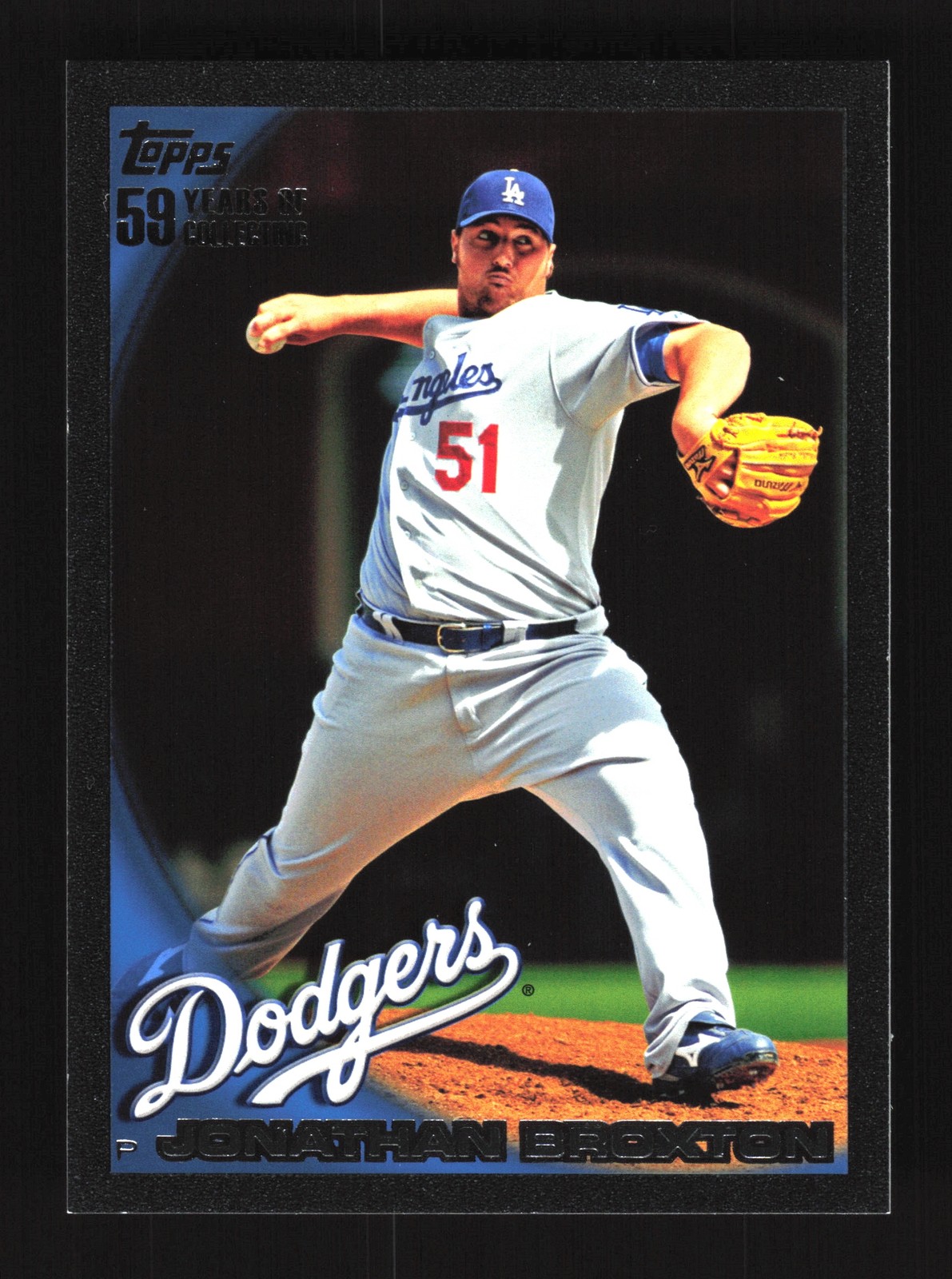 Jonathan Broxton Los Angeles Dodgers 2010 Topps Black #230 SN /59