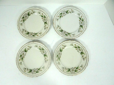 Empress USA Dogwood Bread Butter Plates Set of 4