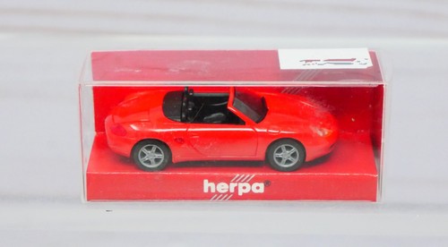 Herpa 022194, Porsche Boxter Convertible, Rojo, Escala 1/87 HO | Zustand: New