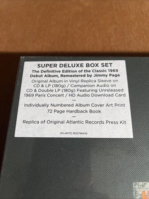 Led Zeppelin I Super Deluxe Limited Edition Box Set 2014/3LP 2CD