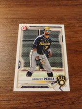 2021 Bowman Draft #BD-97 Hedbert Perez Milwaukee Brewers 46794