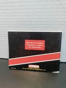 Super Mario Bros. / Duck Hunt Nintendo NES Manual Only ~ Instruction Booklet