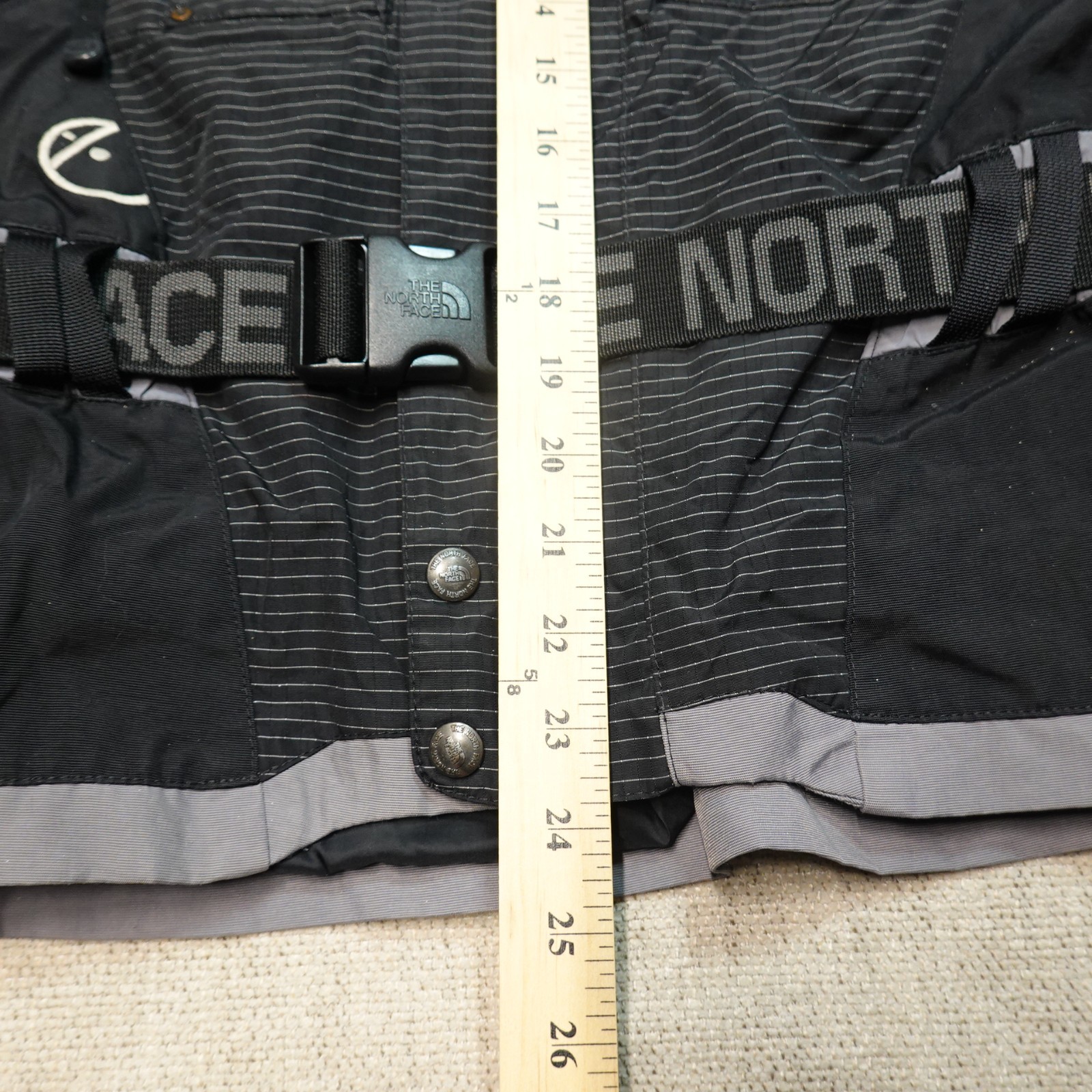 Vintage The North Face Steep Tech Hooded Jacket Womens Black Belted Zip Large ** thumbnail 6