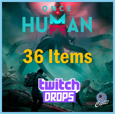 Once Human Twitch Drops - Skins + Charms + Stickers + More - 36 Items/Skins