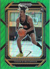 2023 Panini Prizm Draft Picks #11 Tosan Evbuomwan Green