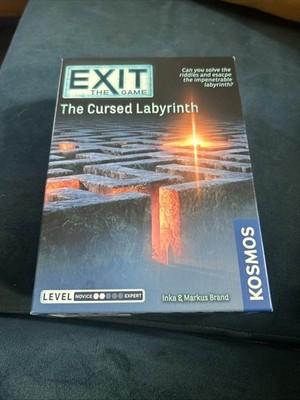 EXIT Das Spiel Das verfluchte Labyrinth Kosmos Alter 10+ Spieler 1-4 geöffnet nie benutzt