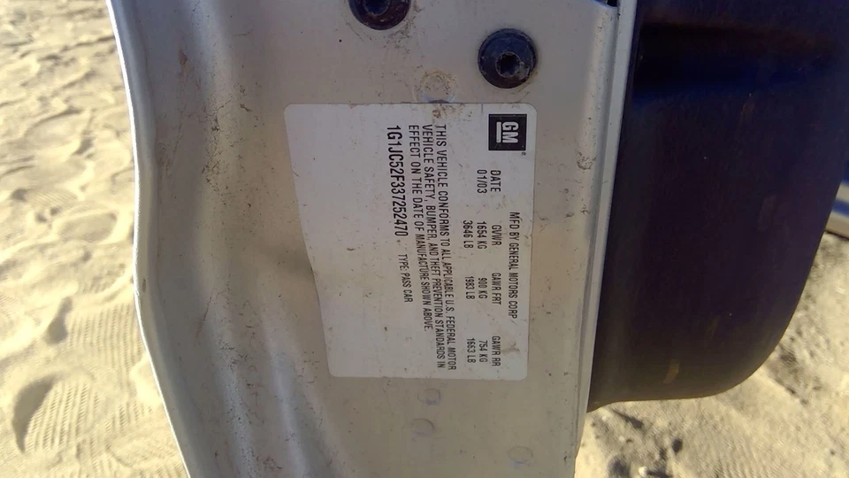 Оригинальная задняя тормозная пластина в сборе левая для водителя Chevy Cavalier 2003 года выпуска - Изображение 4 из 4