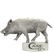 CASE XX KNIVES BOAR CASE XX PEWTER HAT PIN (PBOARHP) POCKET KNIFE