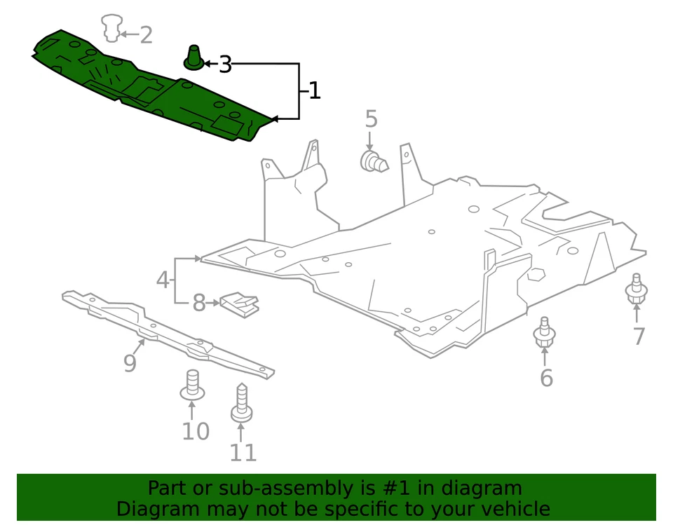 Mamparo delantero cubierta Honda Civic 2017-2021 genuino 74127-TEA-T00 Foto 2 de 2