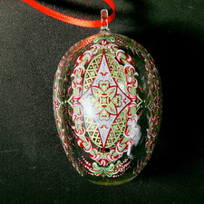 HUTCHENREUTHER ANNUAL CRYSTAL SPRING EGG ORNAMENT, 3 1/4", GERMANY, 2004
