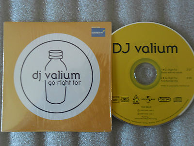 CD-DJ VALIUM-GO RECHTS FÜR-RADIO EDIT/AXEL KONRAD MIX-MUSIK-(CD SINGLE)00-2SPUR