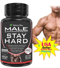 MALE ENHANCING PILLS FOR MEN, LIBIDO, PERFORMANCE, STAMINA SUPPORT 60