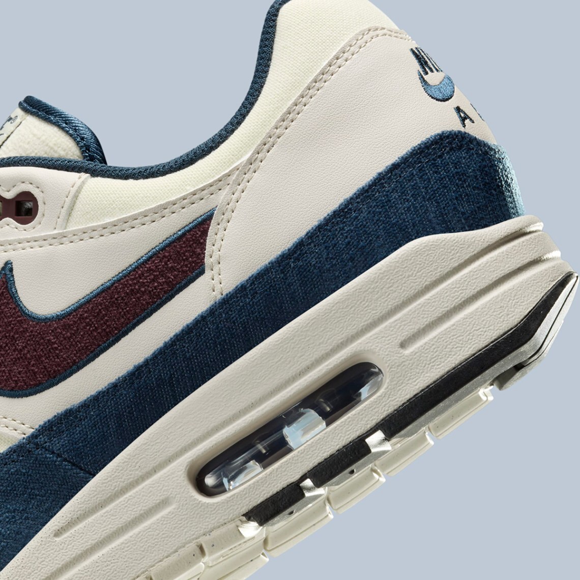 Nike Air Max 1 Coconut Milk Burgundy Crush Navy White FN6952  display picture 1