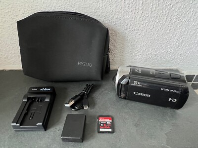 Canon LEGRIA HF R306 Full-HD Camcorder VLOG Videokamera 1080p + 8GB SD, Etui