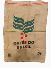 Coffee Bean Sack/Bag 39”X27” Cafe's Do Brasil(SKU0023)
