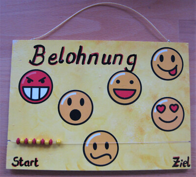 Belohnungstafel ''Emojis'' Belohnungs-Perlen Erziehung 