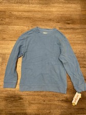 Boys Waffle Textured Pullover sweatshirt Blue- Cat  Jack XL 14 