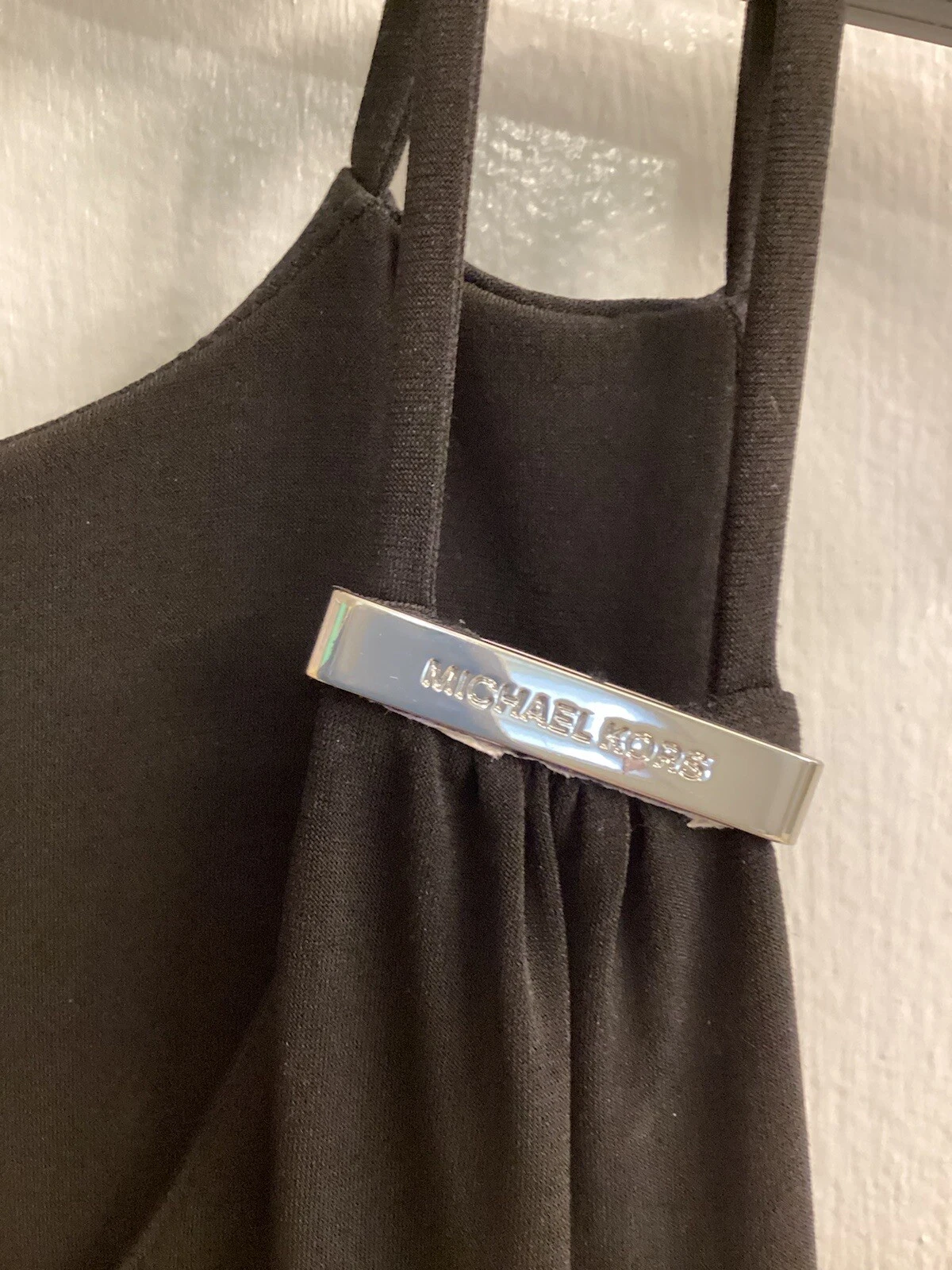 Maxi abito Michael Kors nero slinky con fessura taglia S nuovo senza etichette flirty sexy