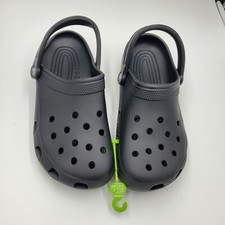Crocs Classic Black Unisex M9 W11 New 10001-001