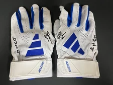 Drew Gilbert Mets Auto Signed 2024 Game Used Batting Gloves Beckett Hologram _