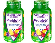 2 Pack Vitafusion Probiotic Gummy Supplement ...