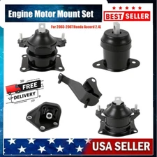 Set 5PCS Engine Motor & Transmission Mount for 2003-07 Honda Accord 2.4L l4 AUTO