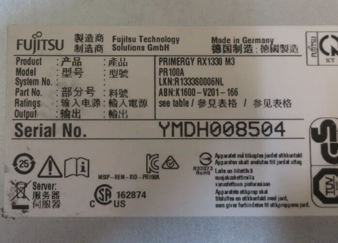 Fujitsu Primergy RX1330 M3 4C E3-1270v6 32GB 1.56TB 1U Rack Short Depth Server - Image 4 of 4