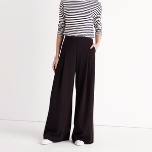 madewell black wide leg pants
