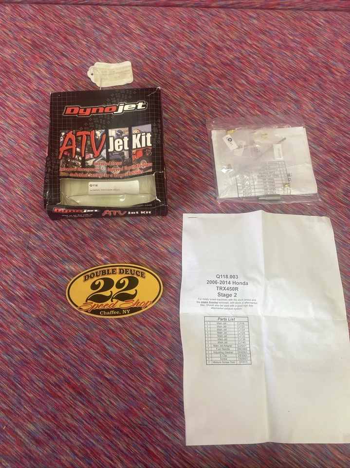 DYNOJET Q118 409402 STAGE 2 JET KIT TRX450R - Image 3 of 3