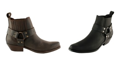 mens cowboy ankle boots uk