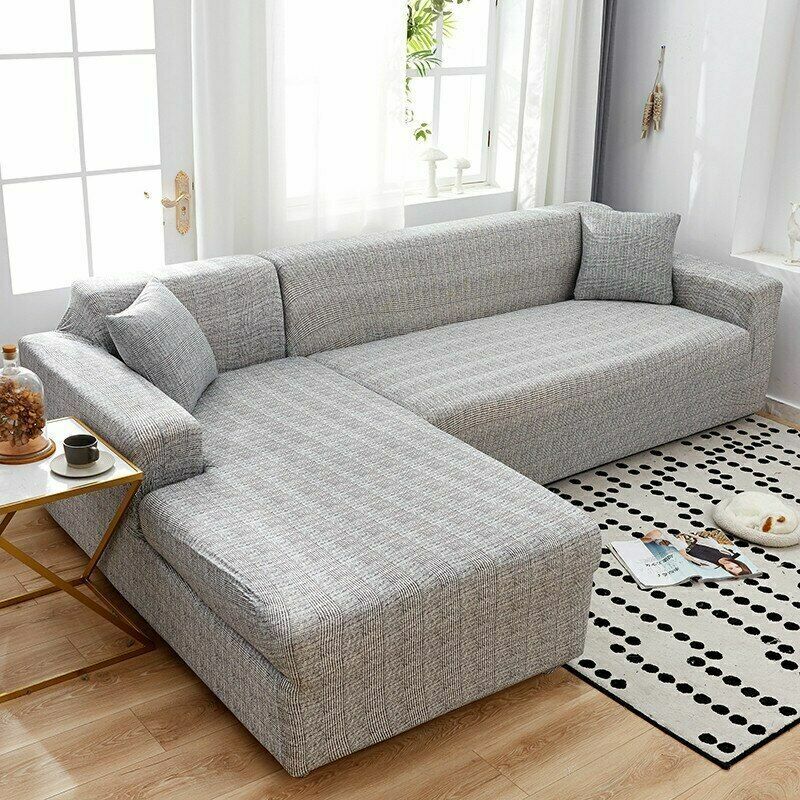Elastic Sofa Covers For Living Room L Shape Sofa Cover Stretch Corner Slipcovers Popularna niska cena