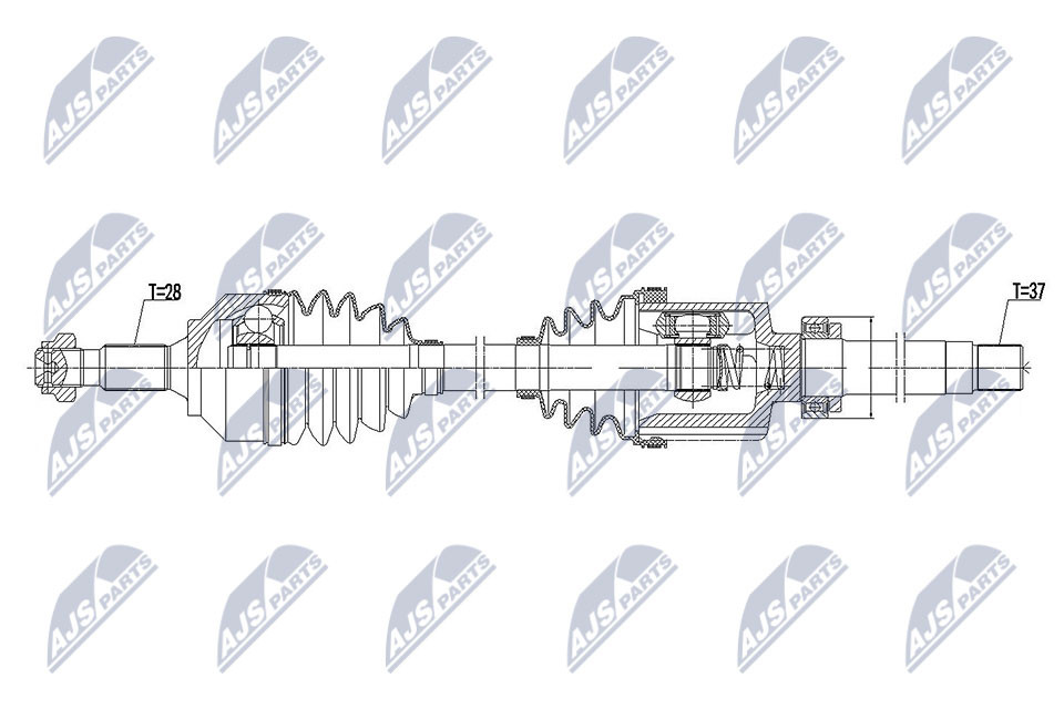 Drive Shaft Fits for Citroen C5 III 2.0HDI, 2.2HDI 09 Right, Atm / OE To Ve - Image 4