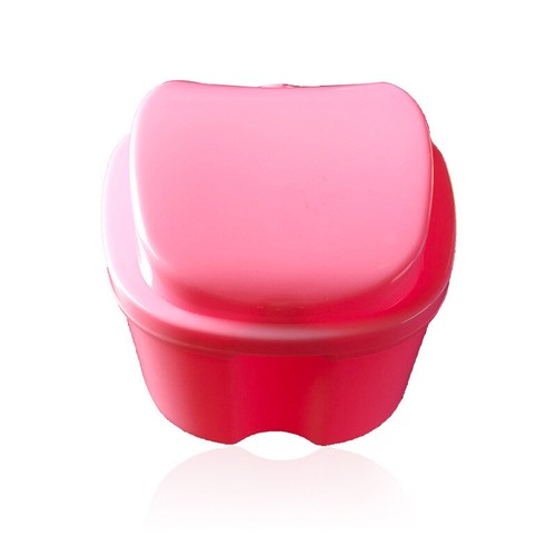 Denture Bath Case Dental False Teeth Storage Box with Hanging Net Container - Picture 21 of 24