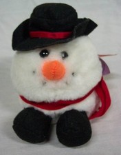 Puffkins FLURRY THE SNOWMAN 5" Plush STUFFED ANIMAL Toy 1994 Holiday