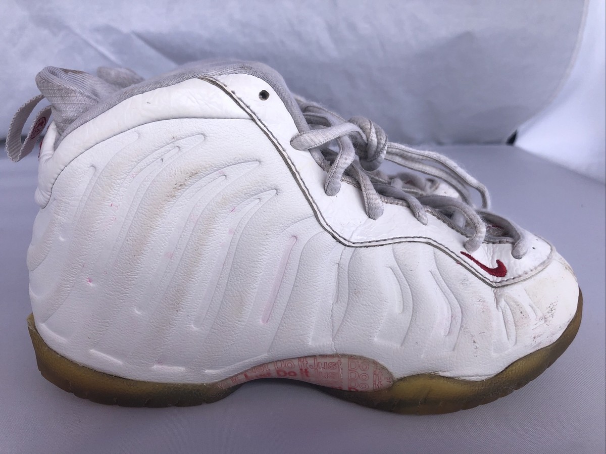 Nike Kids 13.5 C Lil' Posite Foam One KSA Sneakers White Red