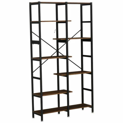 Librerie e scaffali neri in metallo per la casa