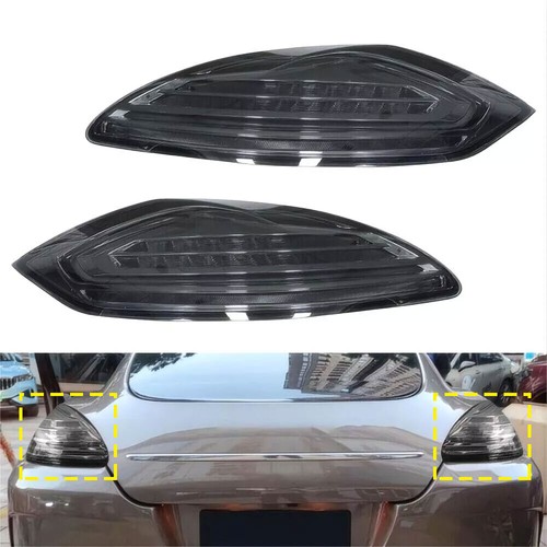 New Pair Smoke Black LED Tail Light For 2010-2013 Porsche Panamera 970.1 - Foto 1 di 9