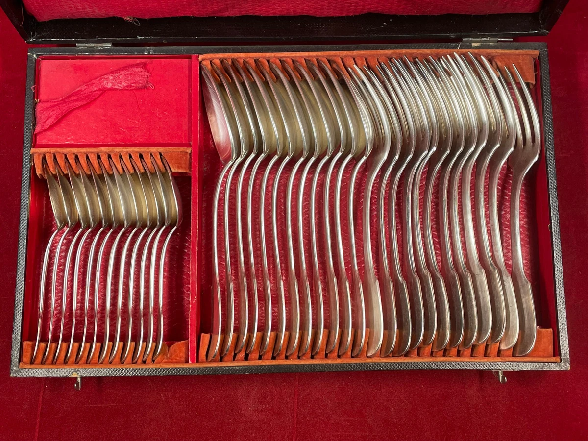 Ancien métal argenté coffret - France