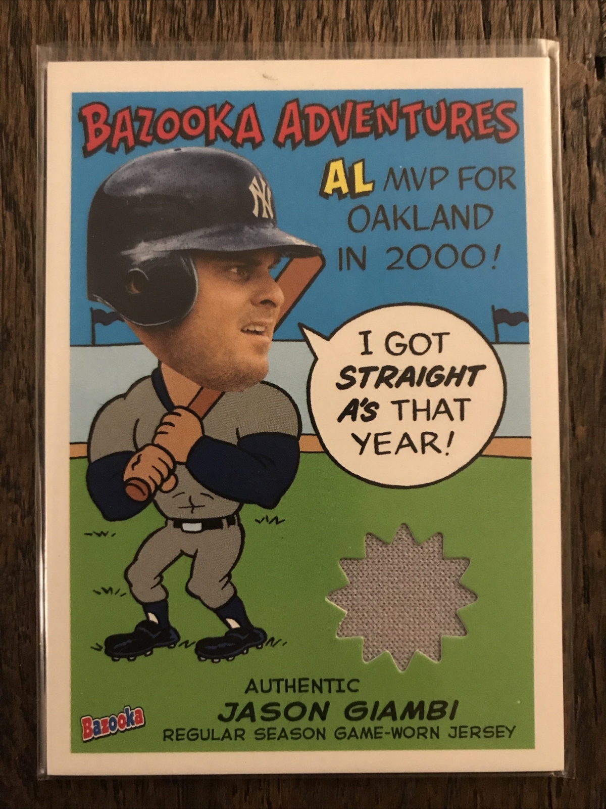 2004 Topps Bazooka - Adventures Relics Jason Giambi #BA-JG (MEM)