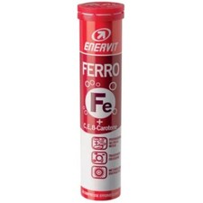 Enervit, Ferro, Integratore in Compresse Effervescenti, Gusto Arancia, Ideale in