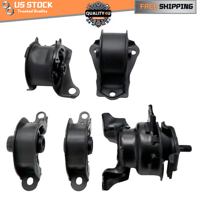 5Pcs Automatic Transmission Engine Motor Mount For Honda Civic A6520 A6556 A6502