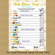 Juegos de Baby Shower Divertidos Tarjetas de Juego para Niñas Niños Baby Shower Fiesta
