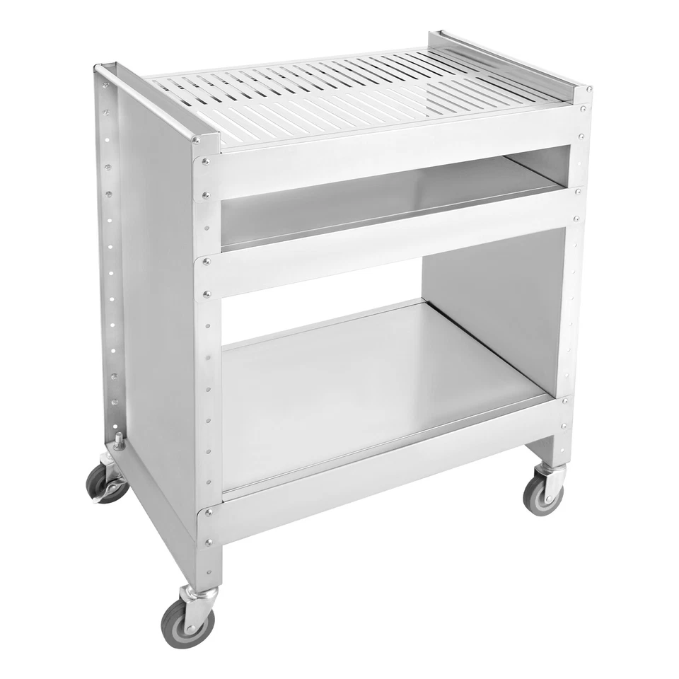 Outdoor Grill Cart with Storage, Rolling Bar Cart Movable Kitchen Island for BBQ - Image 4 of 4