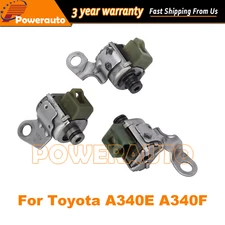 3PCS For Toyota A340E A340F Transmission Shift Lock Up Solenoid Kit TCC