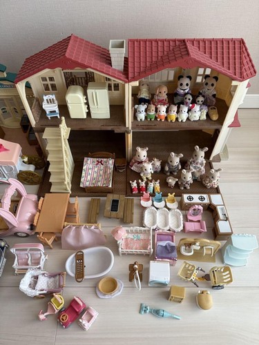 Sylvanian Families Calico Critters Red house of big roof baby bundle sale Japan - Picture 2 of 10
