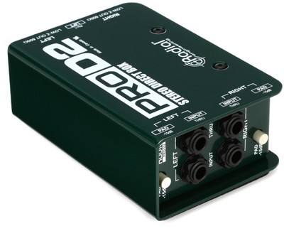Radial ProD2 2-channel Passive Instrument Direct Box (2-pack) Bundle