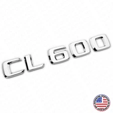01-14 CL 600 Emblem Trunk Lid Letter Logo Nameplate Badge Decoration AMG Chrome