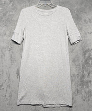 Lou & Grey Dress Womens Sz Extra Small Gray Casual Relaxed T Shirt Basic Relaxed