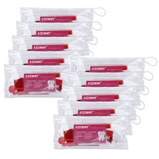 10 Kits Dental Orthodontic Oral Care Kit Hygiene Clean Tools Teeth Whitening Red