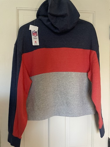 NEW ENGLAND PATRIOTS NFL APPAREL WOMEN'S HOODED SWEATSHIRT SIZE MED - NWT - Picture 6 of 8